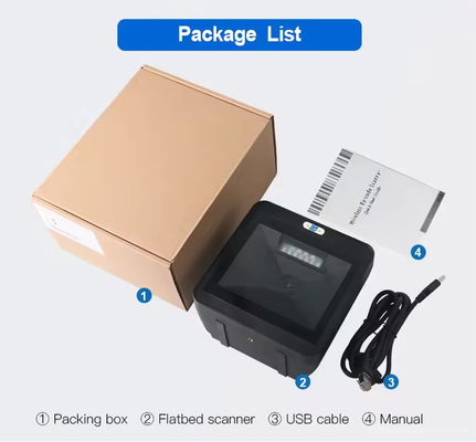 100만 화소 데스크톱 바코드 스캐너 고속 핸드프리 2차원 바코드 리더 DP8550