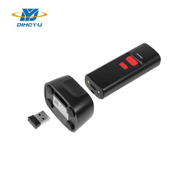 25CM/S 디코딩 속도 및 충전 도크와 함께 2D 무선 휴대용 바코드 스캐너